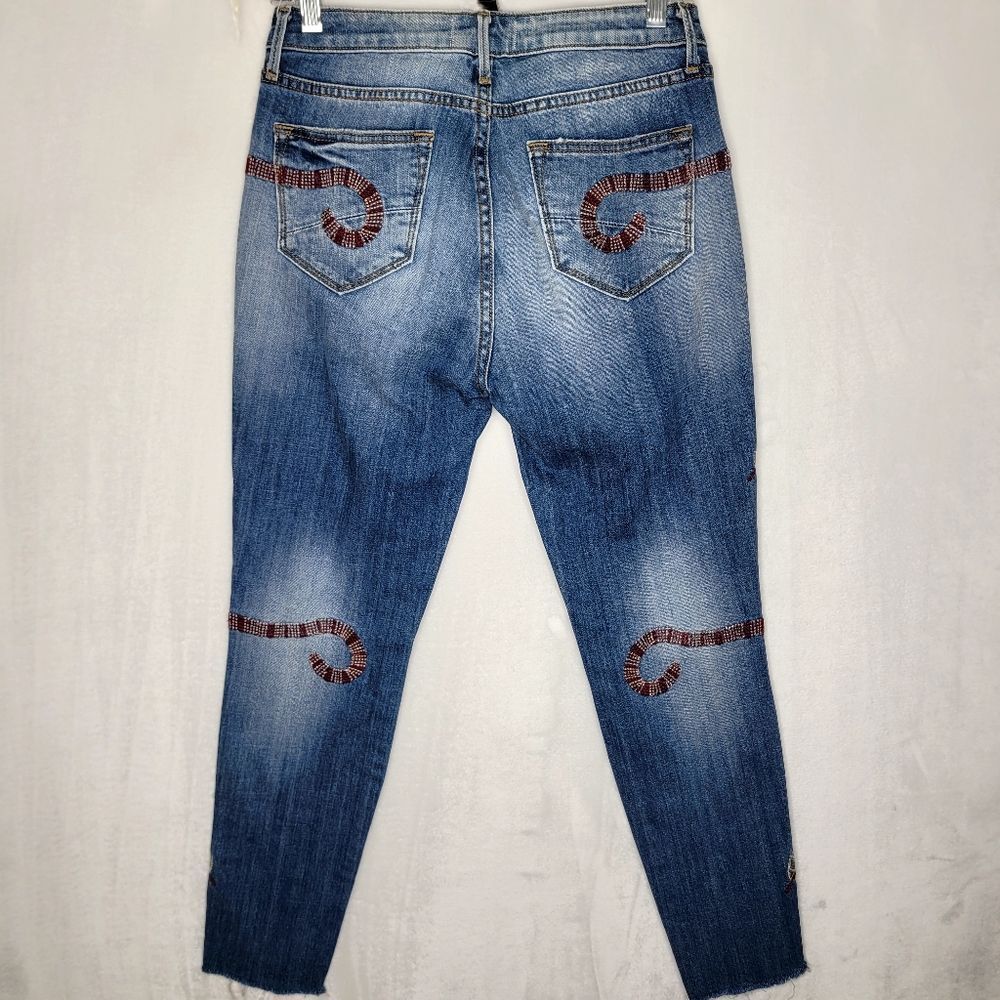 DRIFTWOOD Snake Embroidery Joyce Jeans‎ Size 25 - Picture 5 of 10